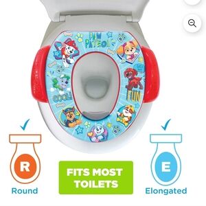 Paw Patrol Kids Toilet Seat with Handles And Splash Guard